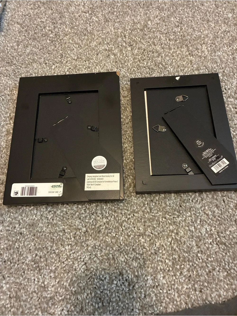 Two Black Decorative Photo Frame -